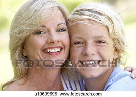 Woman And Her Son View Large Photo Image Stock Photography - Woman And Her Son. Fotosearch