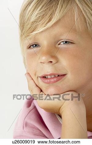 Stock Photo - Young Boy Smiling. Fotosearch
