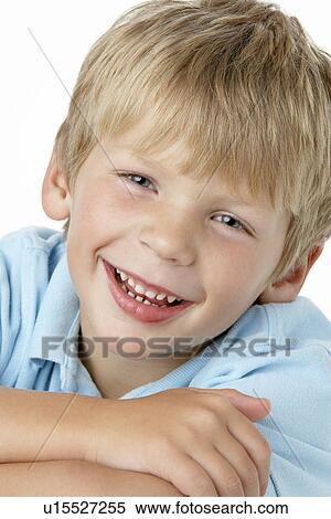 Stock Photography - Young Boy Smiling. Fotosearch
