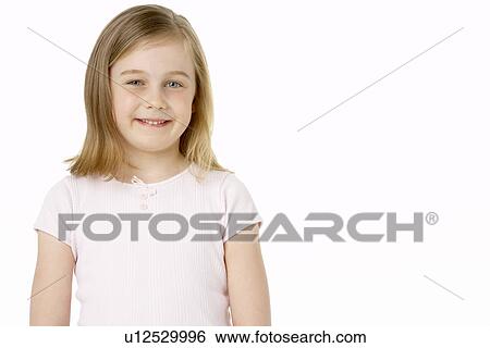 Stock Photograph - Young Girl Smiling. Fotosearch