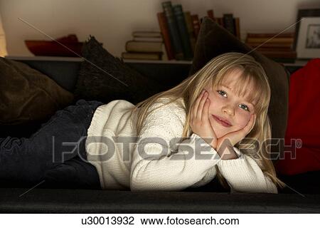 Young Girl Watching Television View Large Photo Image Stock Image - Young Girl Watching Television. Fotosearch