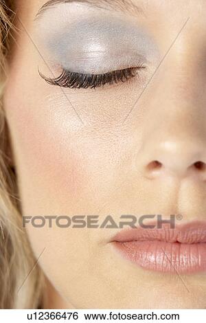 Stock Photograph - Young Woman With Glamorous Make-Up. Fotosearch