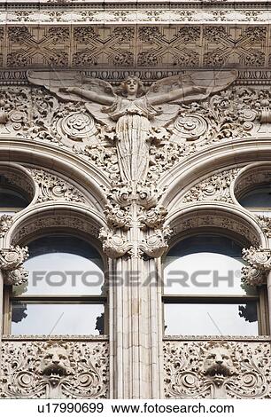 Stock Photo - "Angel detail of Bayard Building exterior, New York City, New York, USA". Fotosearch