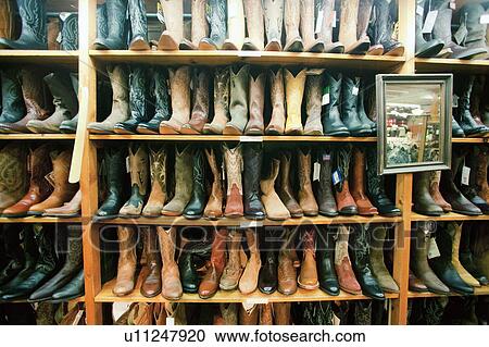 "Boot in row on shelves in shop, Aspen, Colorado, USA " View Large Photo Image Stock Image - "Boot in row on shelves in shop, Aspen, Colorado, USA ". Fotosearch