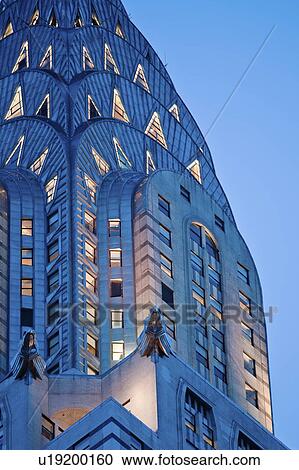 Stock Image - "Chrysler Building detail, New York City, New York, USA". Fotosearch