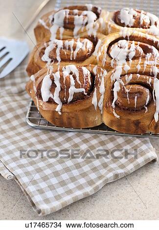 cinnamon buns View Large Photo Image Picture - cinnamon buns. Fotosearch