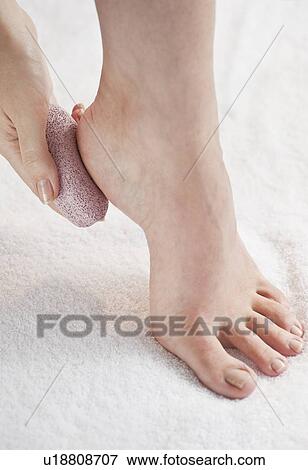Close-up of woman's foot having pedicure View Large Photo Image Stock Photo - Close-up of woman's foot having pedicure. Fotosearch
