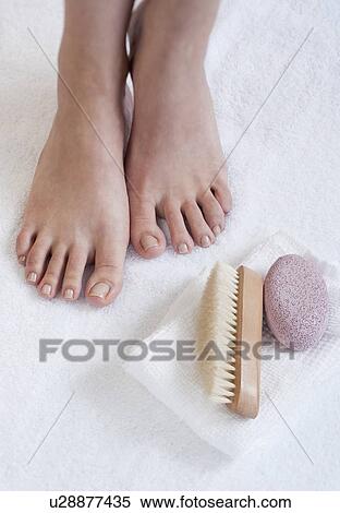 Close-up of woman's foot having pedicure View Large Photo Image Stock Photography - Close-up of woman's foot having pedicure. Fotosearch