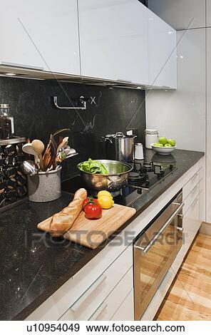 Domestic kitchen View Large Photo Image Stock Photo - Domestic kitchen. Fotosearch