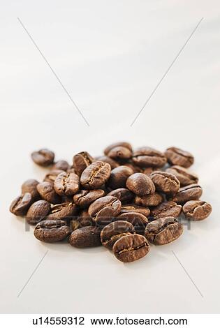Stock Image - Heap of coffee beans. Fotosearch