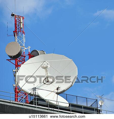 satellite dish tower