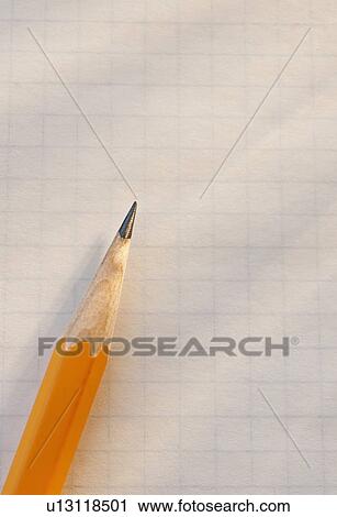 Pencil on sheet of paper View Large Photo Image Stock Image - Pencil on sheet of paper. Fotosearch