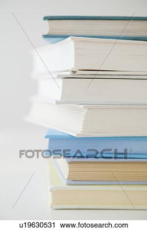 Stock Image - "Pile of books, studio shot". Fotosearch