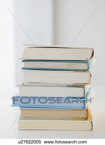 Stock Photography - "Pile of books, studio shot". Fotosearch