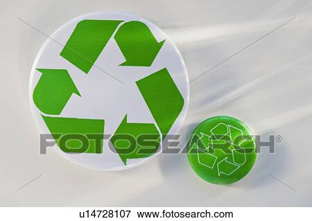 Stock Photo - "Recycling signs, studio shot". Fotosearch