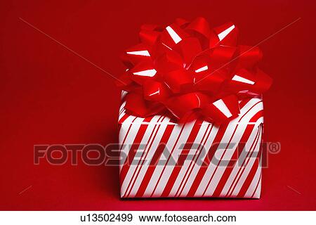 Red gift box View Large Photo Image Stock Photo - Red gift box. Fotosearch