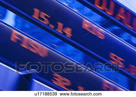 Stock Photo - "Stock ticker in Times Square, New York City, New York, USA". Fotosearch