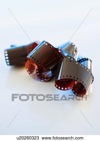 Stock Image - Studio shot of exposed film. Fotosearch