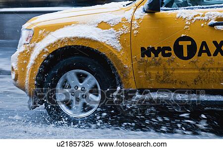 Stock Photography - "Taxi, New York City, New York, USA". Fotosearch