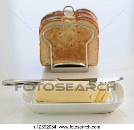 Picture - Toast and butter. Fotosearch