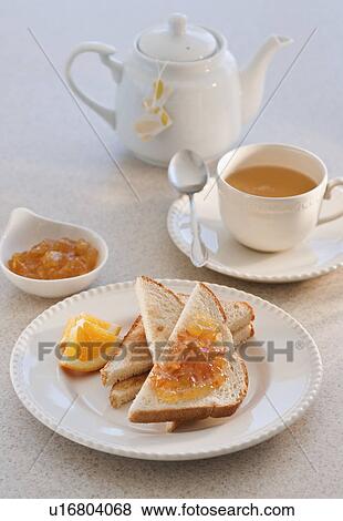 Stock Photo - toast with marmalade. Fotosearch