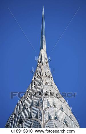 "Top of Chrysler Building, New York City, New York, USA" View Large Photo Image Stock Image - "Top of Chrysler Building, New York City, New York, USA". Fotosearch