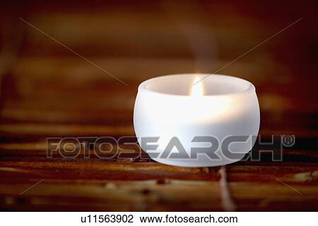 Stock Image - Votive candle. Fotosearch