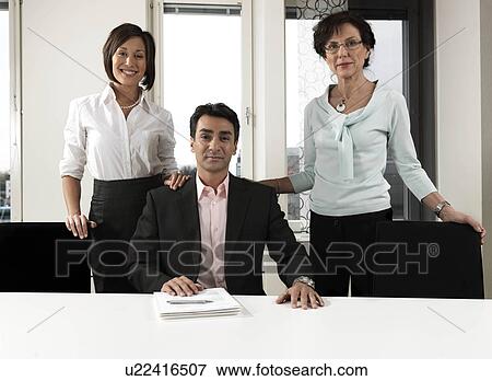 "Business colleagues, group portrait" View Large Photo Image Stock Photo - "Business colleagues, group portrait". Fotosearch