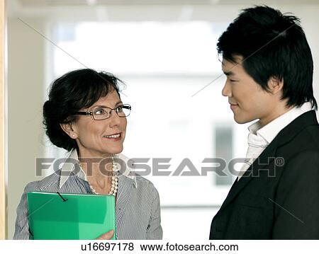 Business woman and trainee View Large Photo Image Stock Photo - Business woman and trainee. Fotosearch