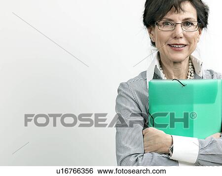 Stock Photograph - "Business woman, portrait". Fotosearch
