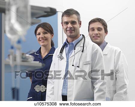 Doctors and nurse in hospital View Large Photo Image Stock Photo - Doctors and nurse in hospital. Fotosearch