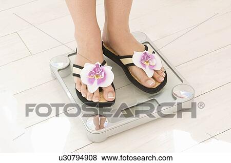 Feet on scales View Large Photo Image Stock Photo - Feet on scales. Fotosearch