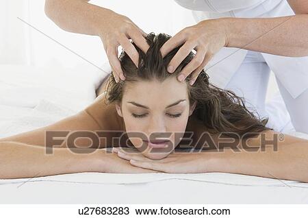 Female being given massage View Large Photo Image Stock Image - Female being given massage. Fotosearch