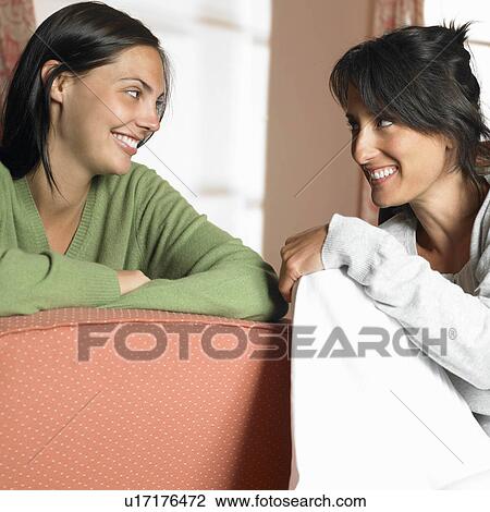 Girlfriends smiling View Large Photo Image Stock Image - Girlfriends smiling. Fotosearch