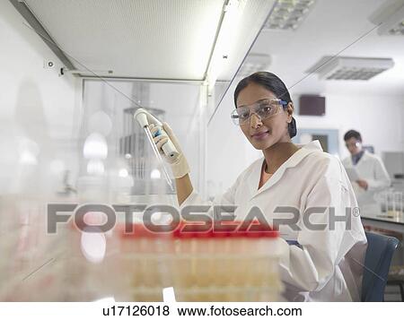 Laboratory technicians at work View Large Photo Image Stock Photo - Laboratory technicians at work. Fotosearch