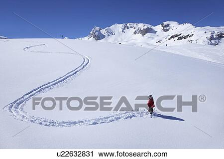 Little girl skiing on mountain View Large Photo Image Stock Image - Little girl skiing on mountain. Fotosearch