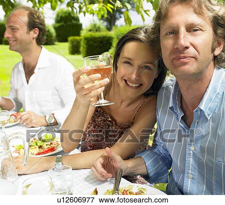 Lunch in the garden View Large Photo Image Stock Photo - Lunch in the garden. Fotosearch