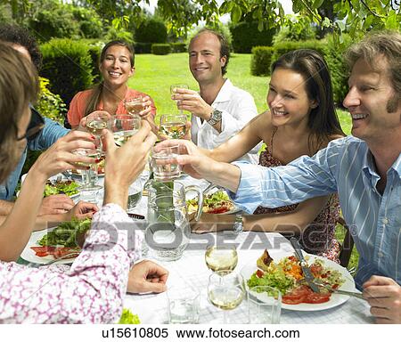 Lunch in the garden View Large Photo Image Stock Photography - Lunch in the garden. Fotosearch