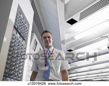 Stock Photo - Operator with keys. Fotosearch