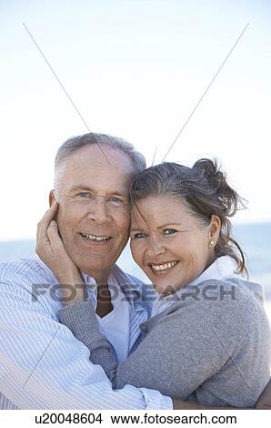 Picture - Portrait of mature couple close together. Fotosearch