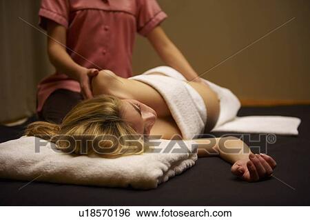Pregnant woman being massage View Large Photo Image Stock Photograph - Pregnant woman being massage. Fotosearch