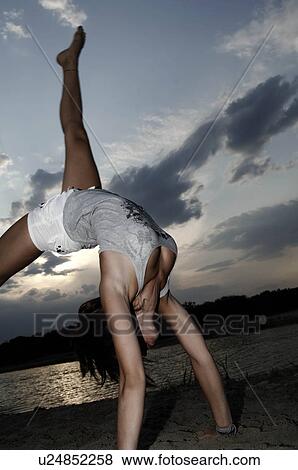 Teenager making gymnastics View Large Photo Image Stock Photo - Teenager making gymnastics. Fotosearch