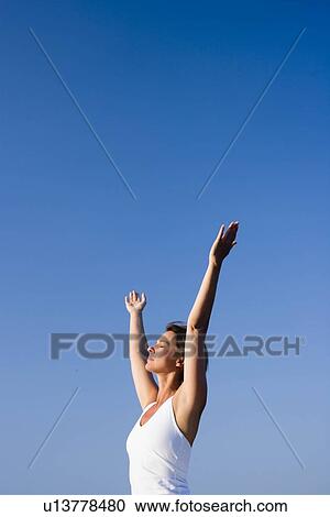 Woman doing yoga View Large Photo Image Stock Image - Woman doing yoga. Fotosearch
