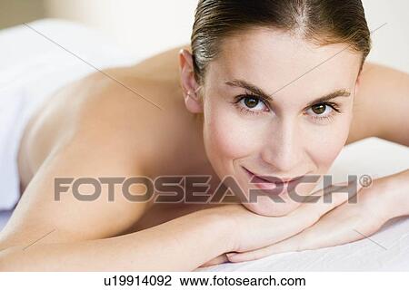 Woman waiting being massaged View Large Photo Image Stock Image - Woman waiting being massaged. Fotosearch