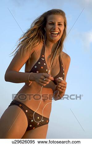 Stock Photography - Young woman in Bikini. Fotosearch
