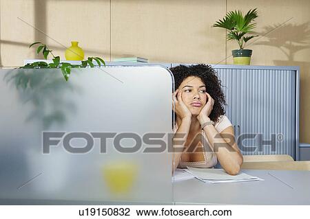 Young woman with head in her hands View Large Photo Image Stock Image - Young woman with head in her hands. Fotosearch