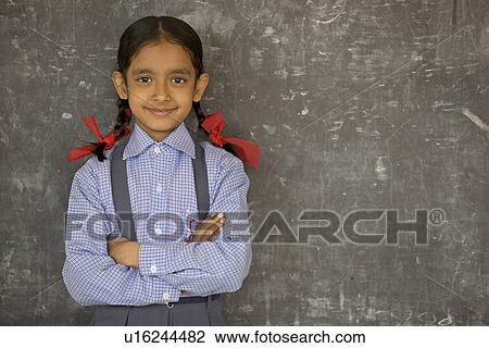 Stock Image - A rural school girl. Fotosearch