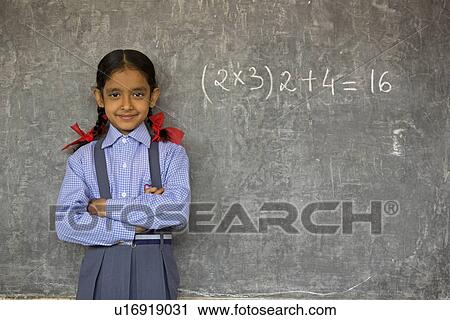 Stock Image - A rural school girl. Fotosearch