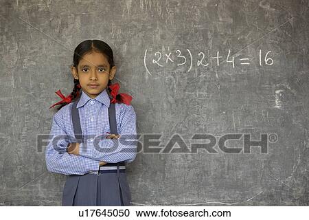 Stock Image - A rural school girl. Fotosearch