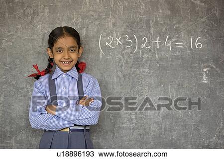 Stock Image - A rural school girl. Fotosearch
